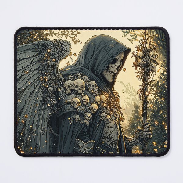 Item preview, Death’s Garden – The Grim Reaper Among Blossoms designed and sold by SuperNovaDesigns.