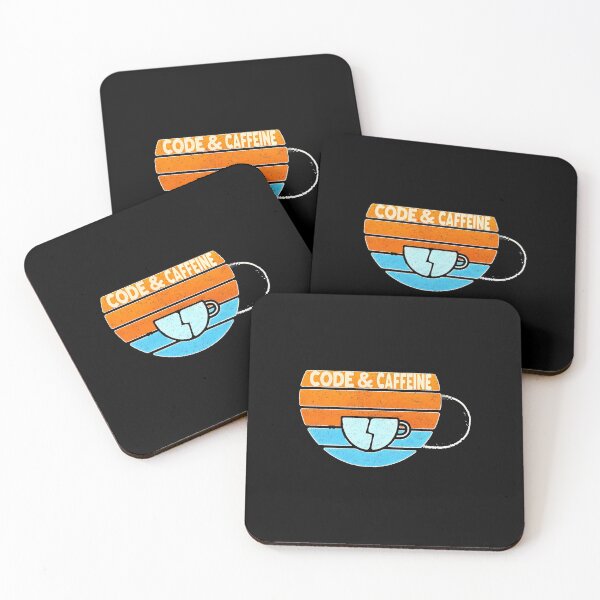 Item preview, Code & Caffeine Design - Vintage Tech Gift designed and sold by PrintF-Coffee.