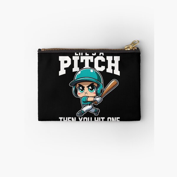 Item preview, LIFE'S A PITCH THEN YOU HIT ONE - BASEBALL GIFT designed and sold by KEF Custom.