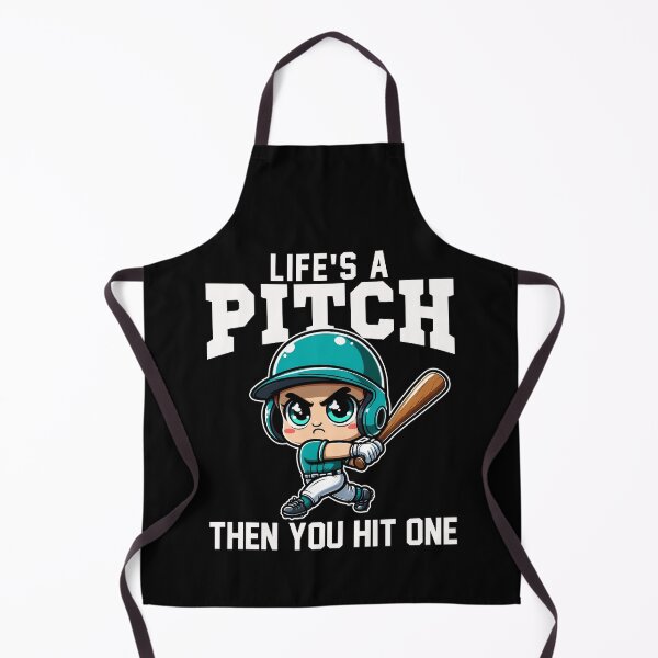 Item preview, LIFE'S A PITCH THEN YOU HIT ONE - BASEBALL GIFT designed and sold by KEF Custom.