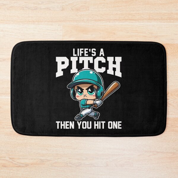 Item preview, LIFE'S A PITCH THEN YOU HIT ONE - BASEBALL GIFT designed and sold by KEF Custom.