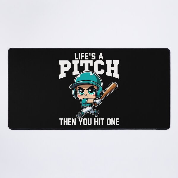 Item preview, LIFE'S A PITCH THEN YOU HIT ONE - BASEBALL GIFT designed and sold by KEF Custom.