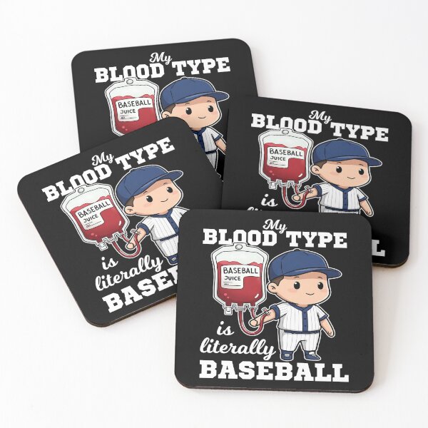 Item preview, MY BLOOD TYPE IS BASEBALL - BASEBALL GIFT designed and sold by KEF Custom.