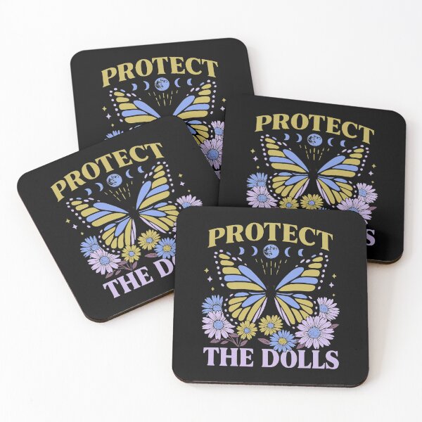 Item preview, PROTECT THE DOLLS - BUTTERFLY AND GROOVY FLOWERS designed and sold by justyna-s28.