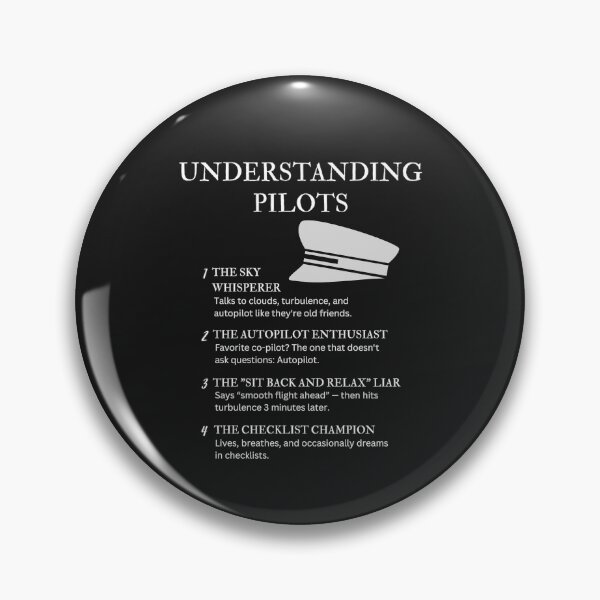 Item preview, Black – Understanding Pilots – Funny Aviation Humor for Flight Pros designed and sold by PsyFlow35.