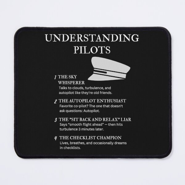 Item preview, Black – Understanding Pilots – Funny Aviation Humor for Flight Pros designed and sold by PsyFlow35.