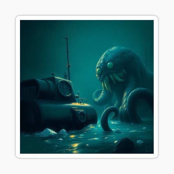 Item preview, Deep Sea Encounter with Creature designed and sold by GeDesPI Arts.