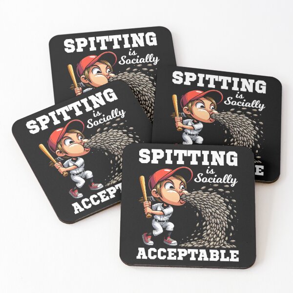 Item preview, BASEBALL: WHERE SPITTING IS SOCIALLY ACCEPTABLE - BASEBALL GIFT designed and sold by KEF Custom.