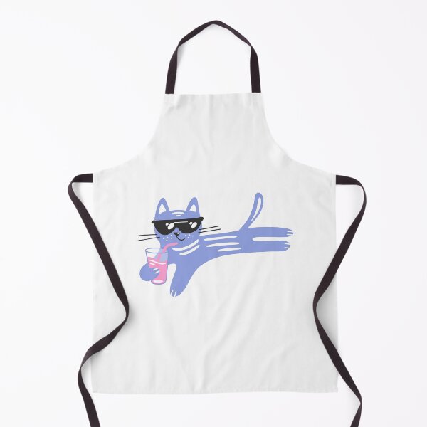 Item preview, Purple cat with pink soda designed and sold by artful-meows.