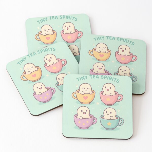 Item preview, Tiny Tea Spirits – Whimsical Pastel Creatures in Cozy Cups Design designed and sold by Laugh & Rewind .