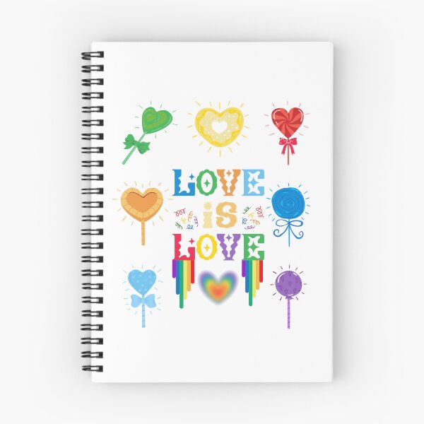 Item preview, Love is Love – Colorful Candy Heart Rainbow designed and sold by ZerotwoStudio.