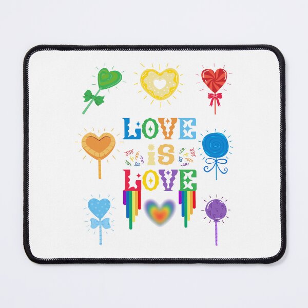 Item preview, Love is Love – Colorful Candy Heart Rainbow designed and sold by ZerotwoStudio.