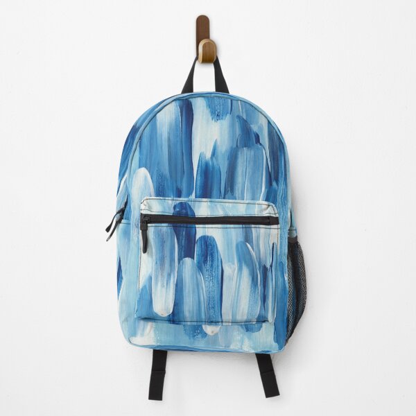 Artikelvorschau, Blaue eiskalte Pinselstrichlinien. Navy Winter nautisch gemalte Pinselstriche entworfen und verkauft von Remioni.