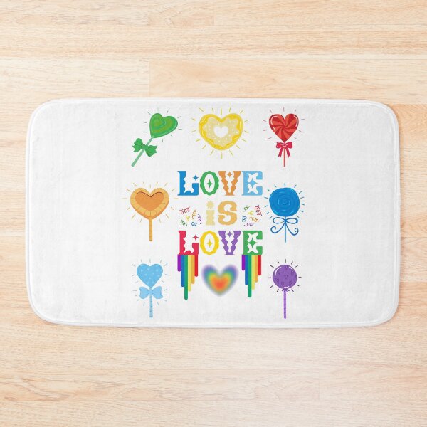 Item preview, Love is Love – Colorful Candy Heart Rainbow designed and sold by ZerotwoStudio.