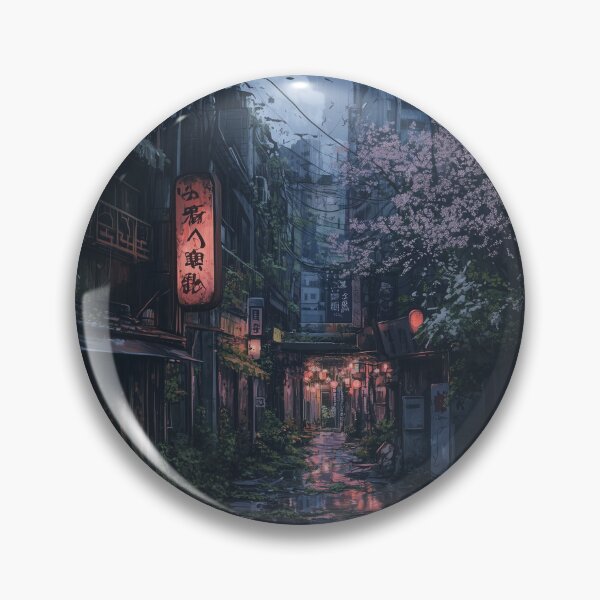 Item preview, Cute Tokyo Streets City in Ruins Pastel Apocalypse  designed and sold by Adorarts.