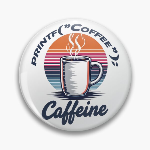 Item preview, Copy of Code & Caffeine Design - Retro Tech Gift designed and sold by PrintF-Coffee.