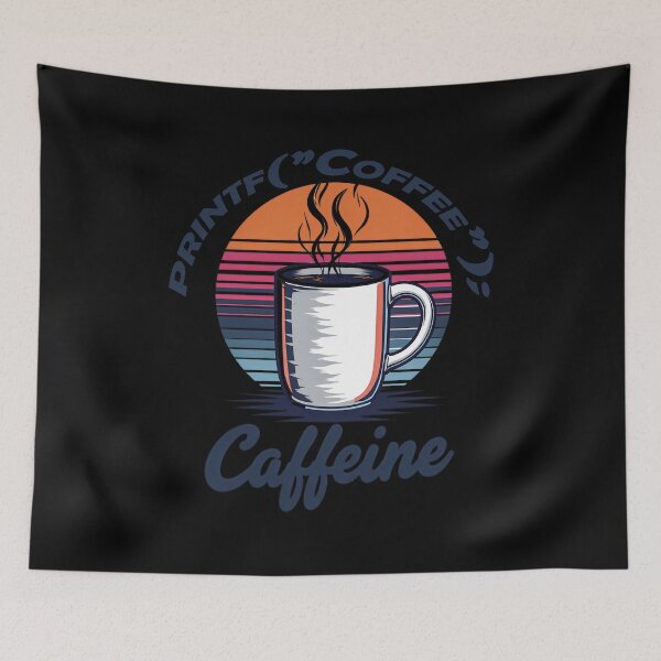 Item preview, Copy of Code & Caffeine Design - Retro Tech Gift designed and sold by PrintF-Coffee.