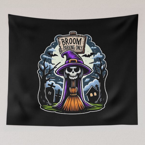 Item preview, BROOM PARKING ONLY - HALLOWEEN GIFT designed and sold by KEF Custom.