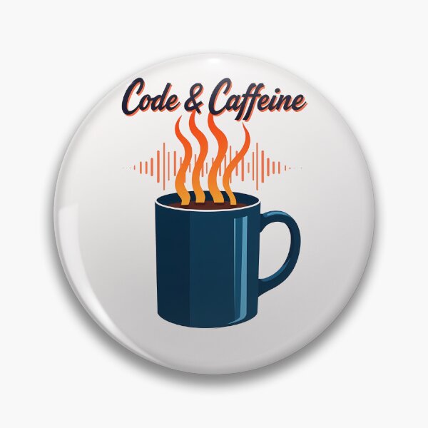Item preview, Code & Caffeine Design - Modern Tech Gift designed and sold by PrintF-Coffee.