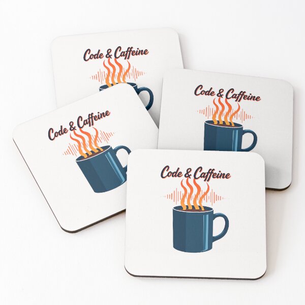 Item preview, Code & Caffeine Design - Modern Tech Gift designed and sold by PrintF-Coffee.