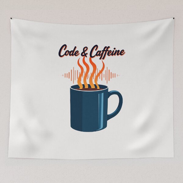 Item preview, Code & Caffeine Design - Modern Tech Gift designed and sold by PrintF-Coffee.