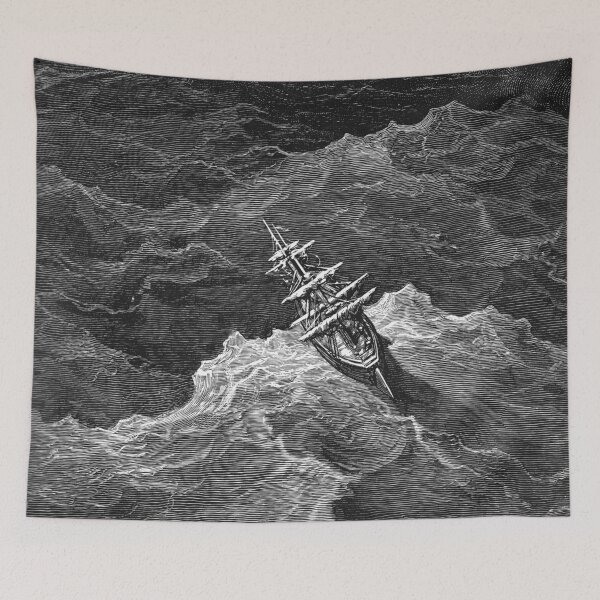 Item preview, Ship in Stormy Sea designed and sold by Craphe.