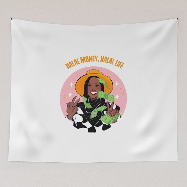 Item preview, Halal Money Halal Life | Muslimah Wealth and Success Art designed and sold by Sabr and Chai.