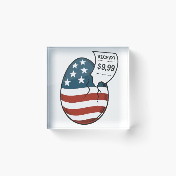 Item preview, Cracked American Egg – Satirical Inflation Art designed and sold by CSfotografia.