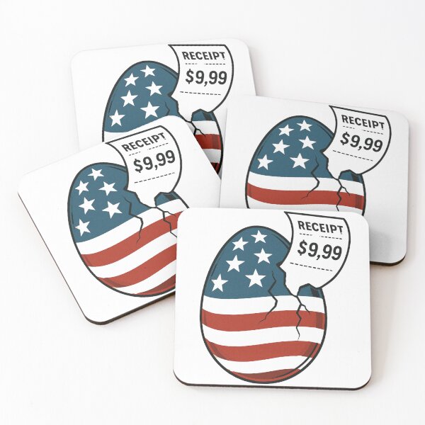 Item preview, Cracked American Egg – Satirical Inflation Art designed and sold by CSfotografia.