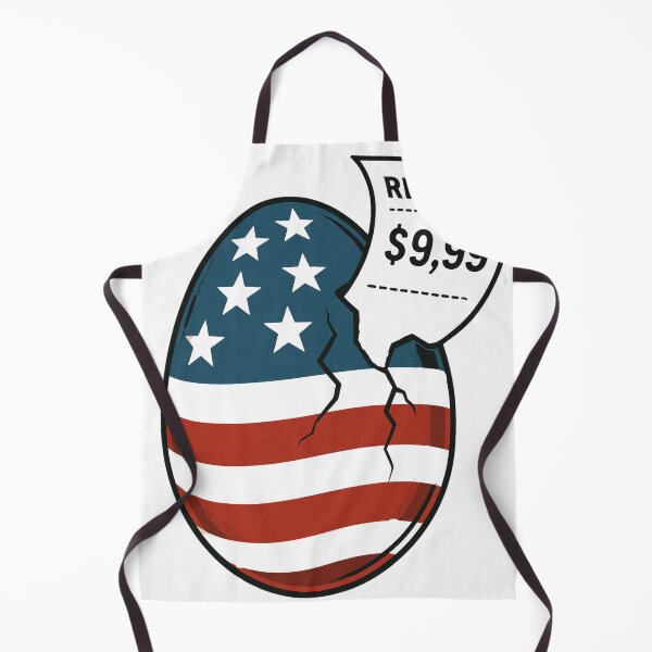 Item preview, Cracked American Egg – Satirical Inflation Art designed and sold by CSfotografia.