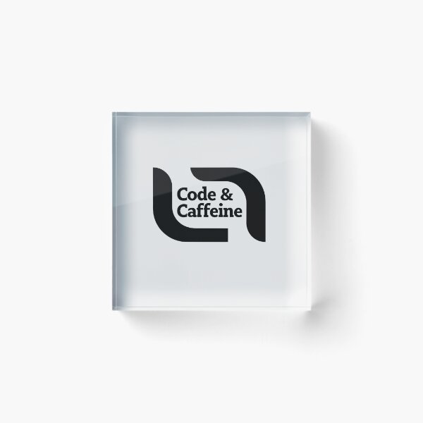 Item preview, Code & Caffeine Design - Minimalist Tech Gift designed and sold by PrintF-Coffee.