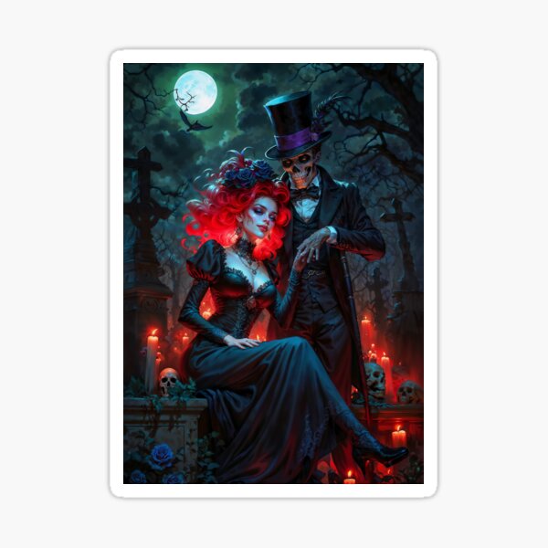 Aperçu de l'œuvre Baron Samedi et Maman Brigitte créée et vendue par AliceWhiteDF.