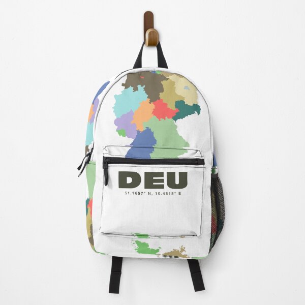 Item preview, Colorful Deutchland Map - Modern Minimalist Germany Art designed and sold by CartoPrints.