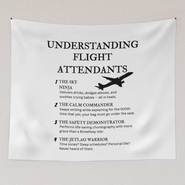 Item preview, Understanding Flight Attendants – Funny Cabin Crew Humor designed and sold by PsyFlow35.