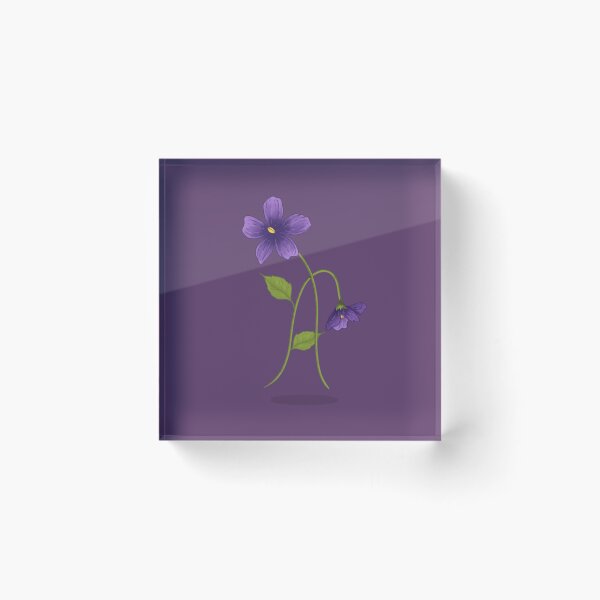 Item preview, Violet Flower Art – Elegant Botanical Design designed and sold by Live_With_Suzy.