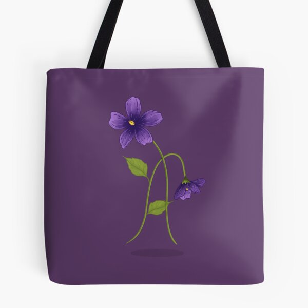 Item preview, Violet Flower Art – Elegant Botanical Design designed and sold by Live_With_Suzy.