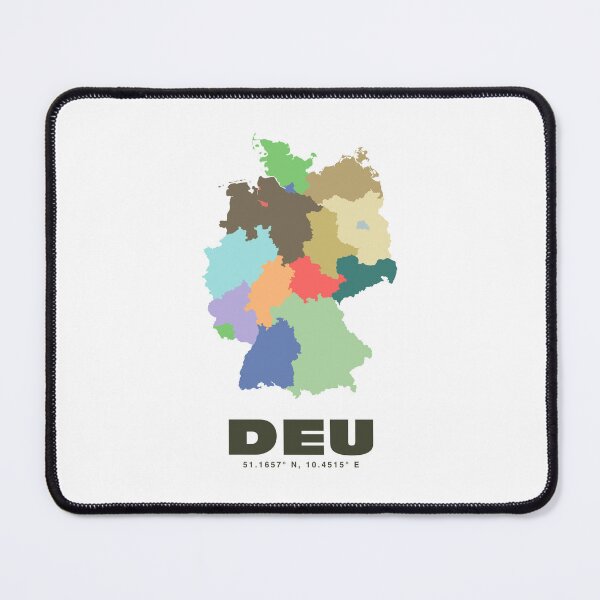 Item preview, Colorful Deutchland Map - Modern Minimalist Germany Art designed and sold by CartoPrints.