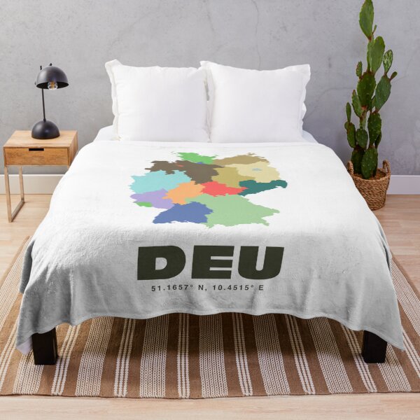 Item preview, Colorful Deutchland Map - Modern Minimalist Germany Art designed and sold by CartoPrints.