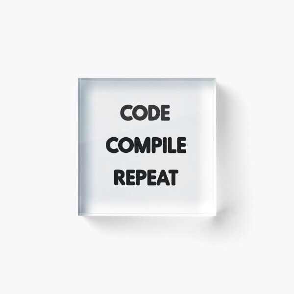 Item preview, Code Compile Repeat Design - Tech Enthusiast Gift designed and sold by PrintF-Coffee.