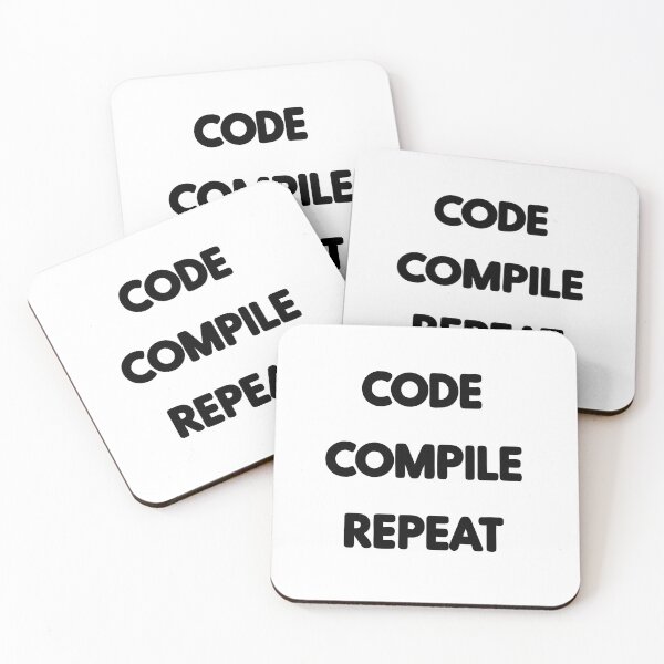Item preview, Code Compile Repeat Design - Tech Enthusiast Gift designed and sold by PrintF-Coffee.