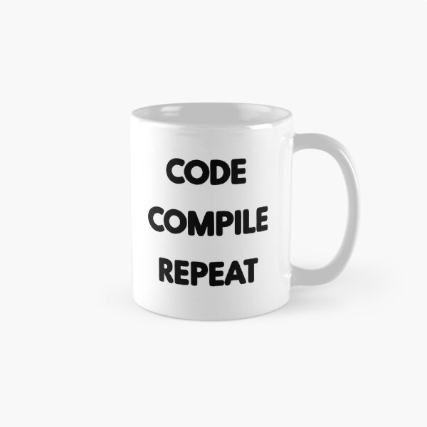 Item preview, Code Compile Repeat Design - Tech Enthusiast Gift designed and sold by PrintF-Coffee.