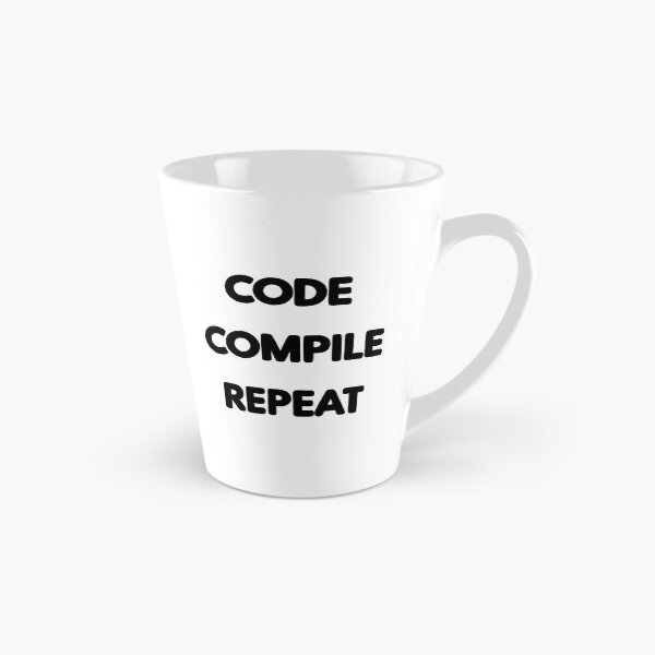 Item preview, Code Compile Repeat Design - Tech Enthusiast Gift designed and sold by PrintF-Coffee.