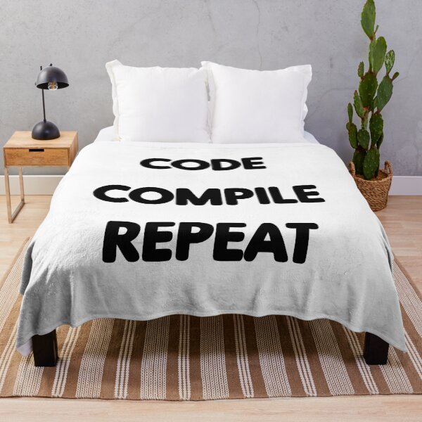 Item preview, Code Compile Repeat Design - Tech Enthusiast Gift designed and sold by PrintF-Coffee.