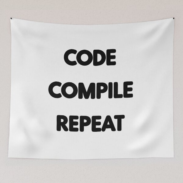 Item preview, Code Compile Repeat Design - Tech Enthusiast Gift designed and sold by PrintF-Coffee.