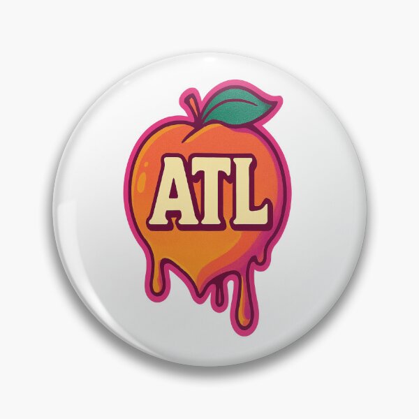 Item preview, ATL Drip Peach: Atlanta Streetwear Minimalist Design designed and sold by POD DYNASTY | Original Print On Demand T-Shirt Graphics.