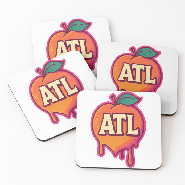 Item preview, ATL Drip Peach: Atlanta Streetwear Minimalist Design designed and sold by POD DYNASTY.