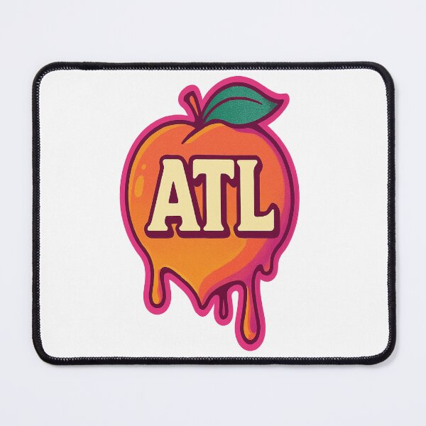 Item preview, ATL Drip Peach: Atlanta Streetwear Minimalist Design designed and sold by POD DYNASTY | Original Print On Demand T-Shirt Graphics.