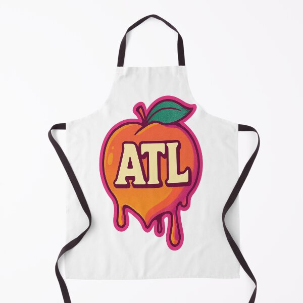 Item preview, ATL Drip Peach: Atlanta Streetwear Minimalist Design designed and sold by POD DYNASTY | Original Print On Demand T-Shirt Graphics.