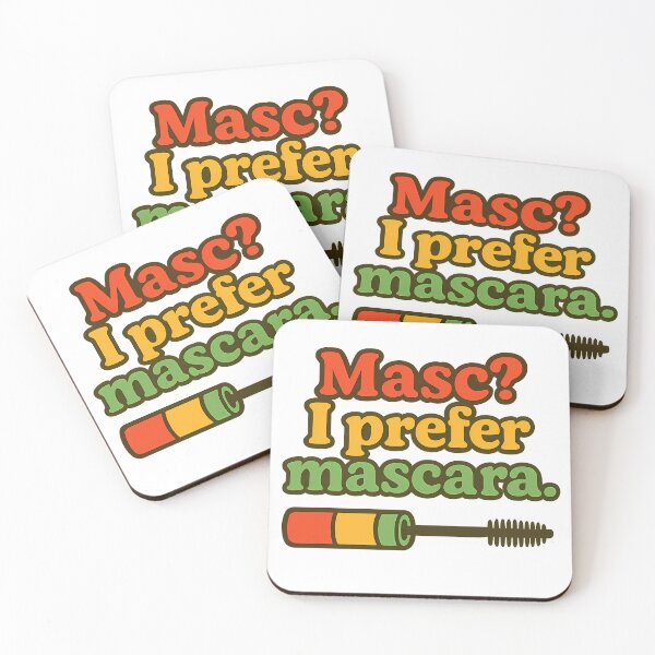 Artikelvorschau, Masc? Ich bevorzuge Mascara – Retro Pride Design entworfen und verkauft von Haus Of Sin.