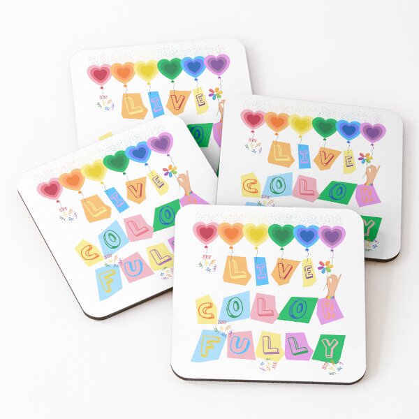 Item preview, Live Colorfully with Rainbow Color Balloons designed and sold by ZerotwoStudio.